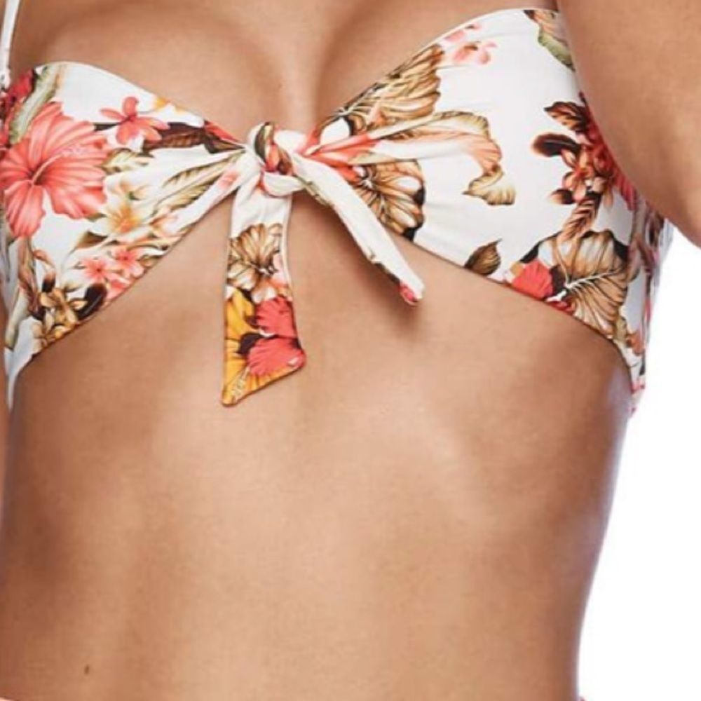 Beach Bunny Layla‎ Bandeau Bikini Top Flower Power